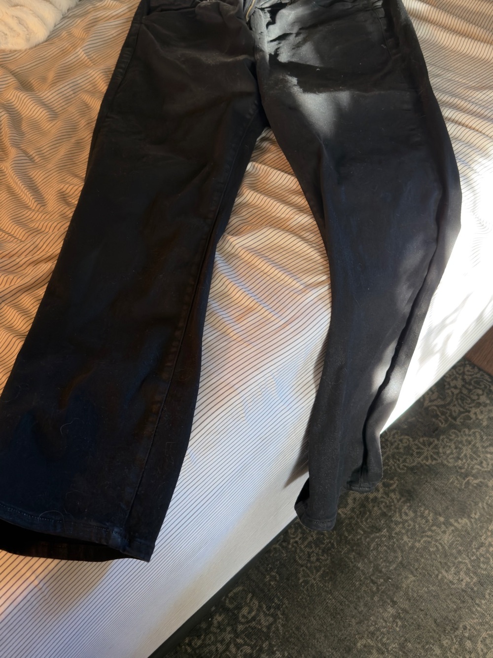 Good American Black Wide-Leg Jeans